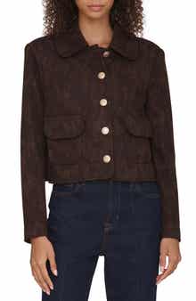 Bagatelle Floral Jacquard Crop Jacket