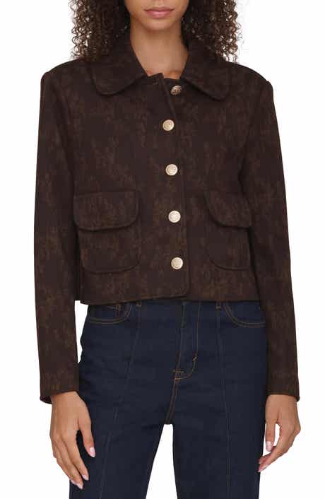 Bagatelle Floral Jacquard Crop Jacket
