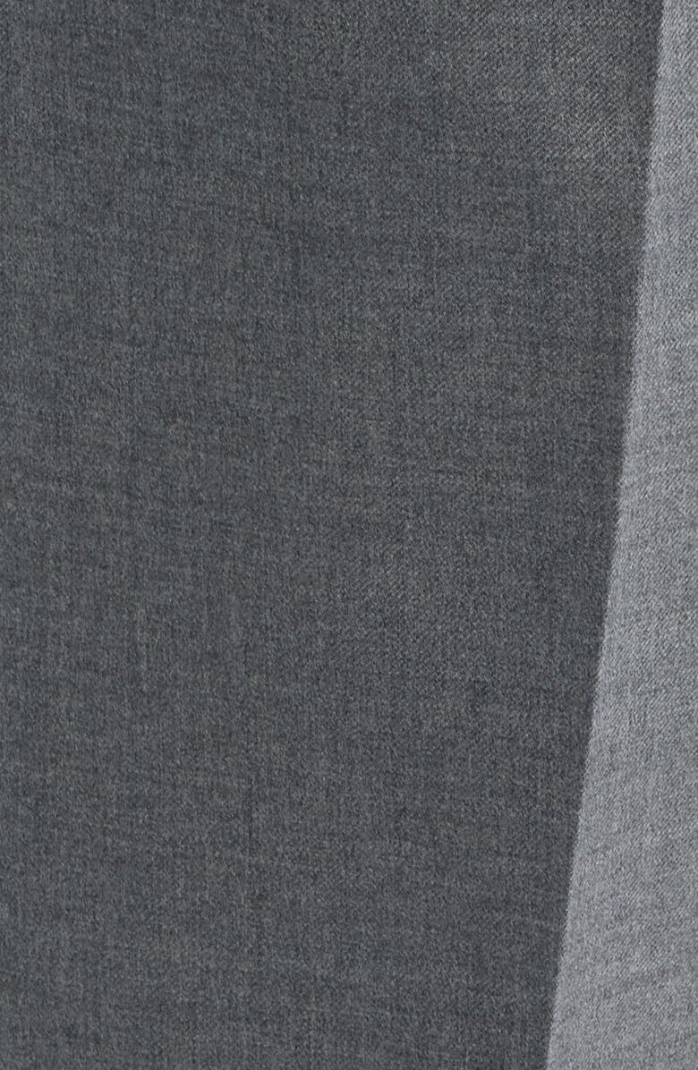 Zanella Danny Pleated Solid Wool Dress Pants, Alternate, color, Light Grey