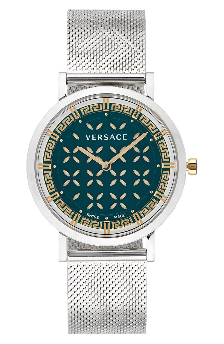 Versace New Generation Mesh Strap Watch, 36mm, Main, color,