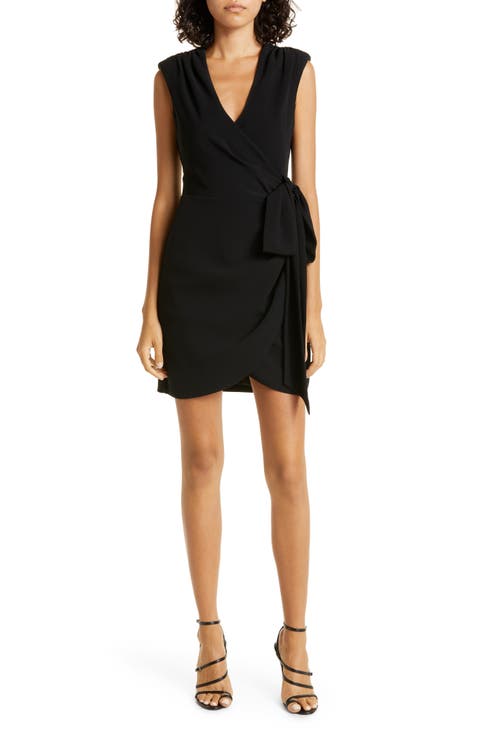 Sierra Sleeveless Faux Wrap Minidress