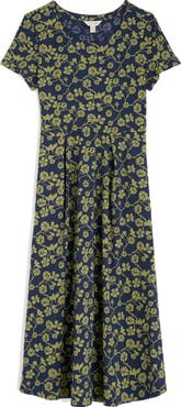 Seasalt Cornwall Veronica Print Stretch Organic Cotton Midi Dress