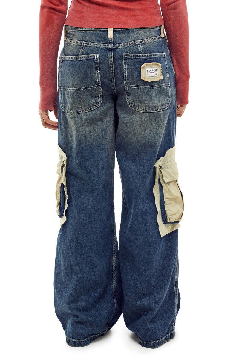 BDG Urban Outfitters Mixed Media Carpenter Jeans, Alternate, color, 