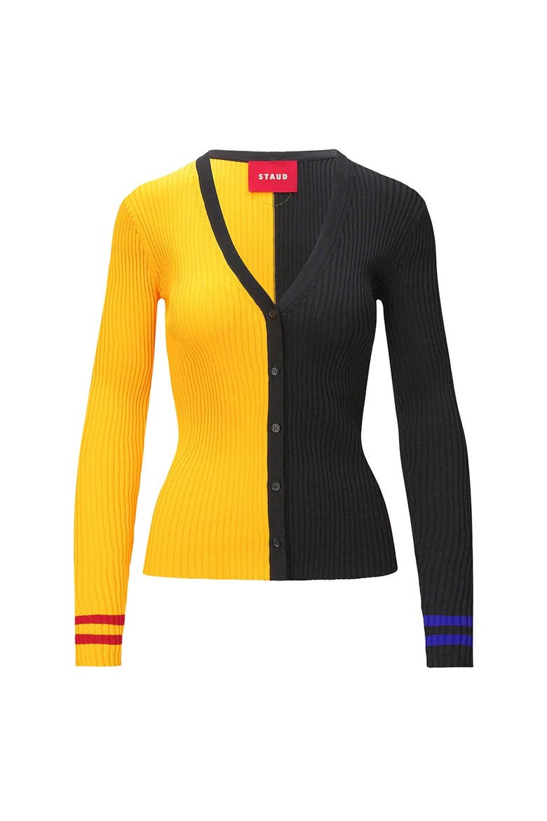 Women's STAUD Gold/Black Pittsburgh Steelers Cargo Sweater, Alternate, color, Gold