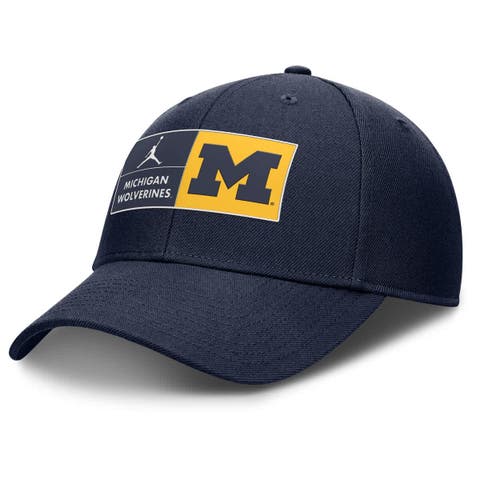 Men's Jordan Brand  Navy Michigan Wolverines Performance Club Adjustable Hat