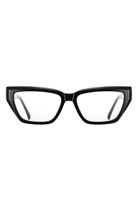 Maya 53mm Geometric Blue Light Blocking Glasses