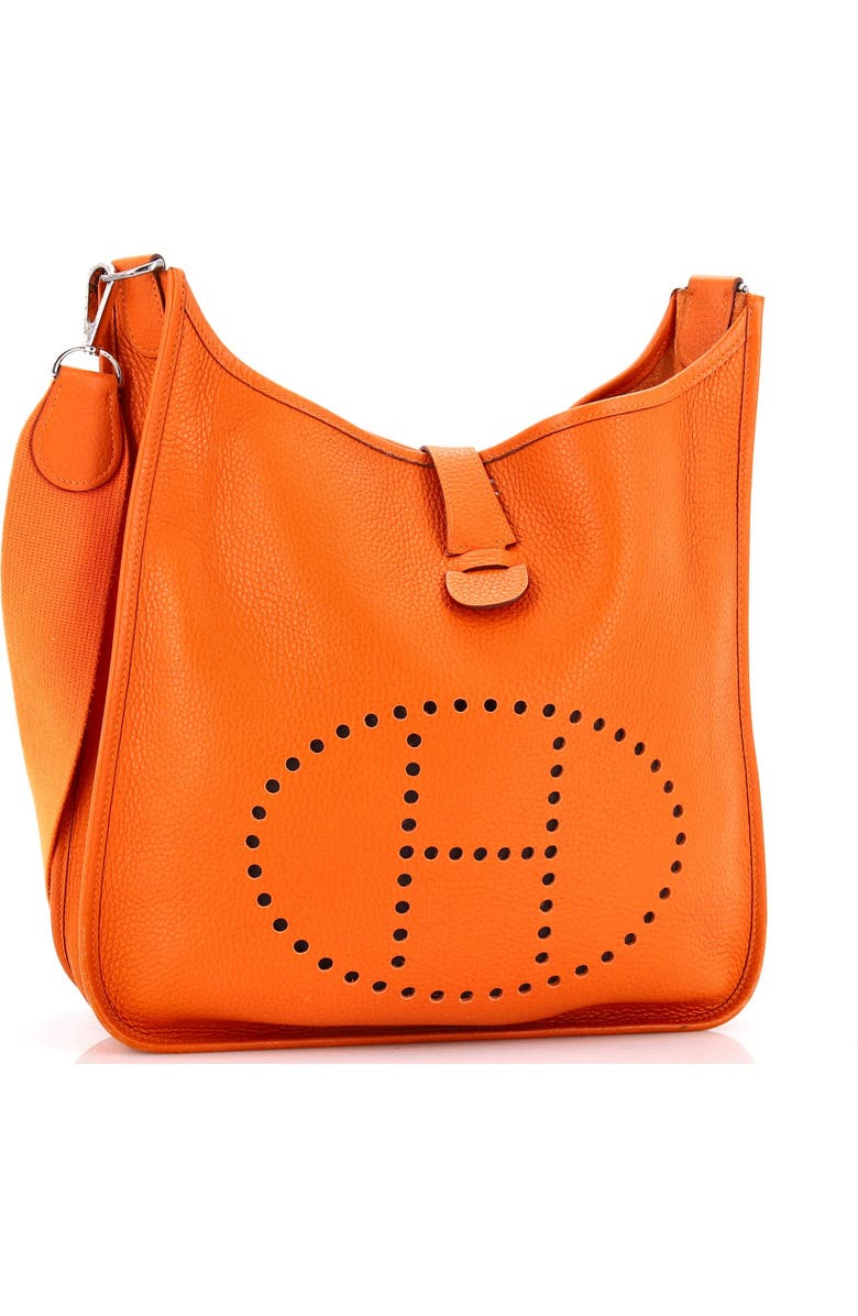 Pre-Owned Hermes Evelyne Bag Gen II Clemence GM, Alternate, color, Potiron