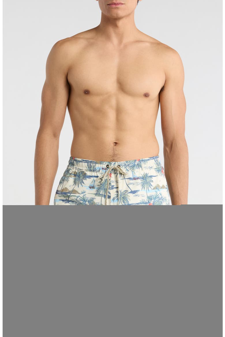 Tandem Swim Trunks, Main, color, BONE WHITE