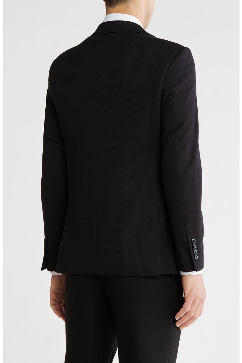 Solid Slim Fit Blazer, Alternate, color, BLACK