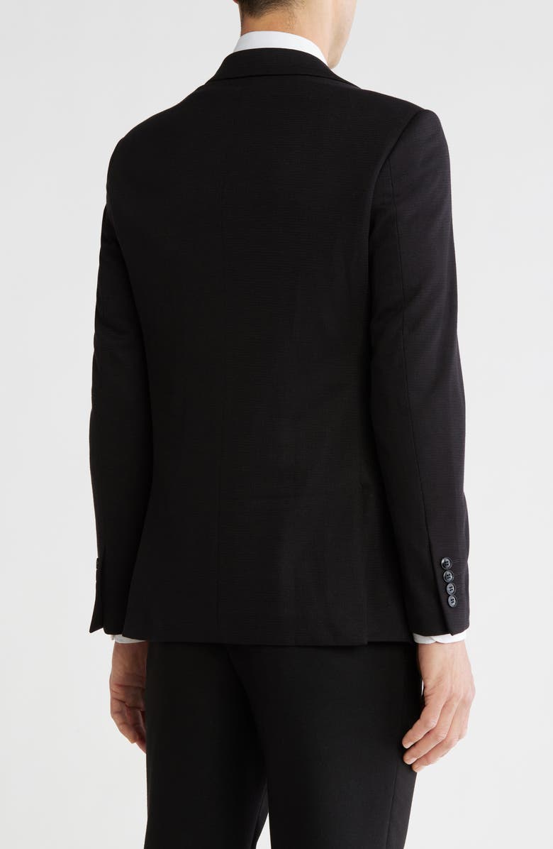 T.R. PREMIUM Solid Slim Fit Blazer, Alternate, color, Black