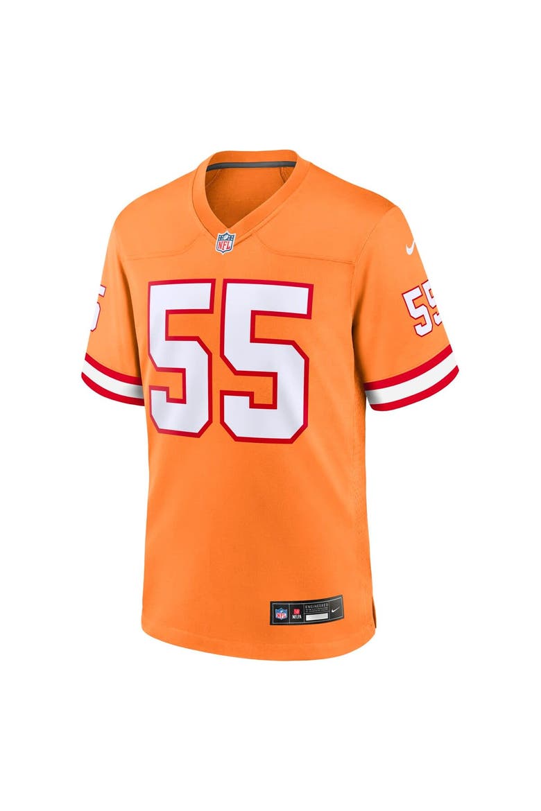 Youth Nike Derrick Brooks Orange Tampa Bay Buccaneers Retired Player Game Jersey, Alternate, color, Orange