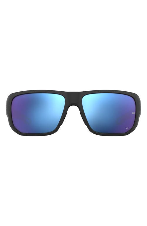Under Armour Attack 2 63mm Wrap Sunglasses in Black Multi/Blue Oleophobic  product