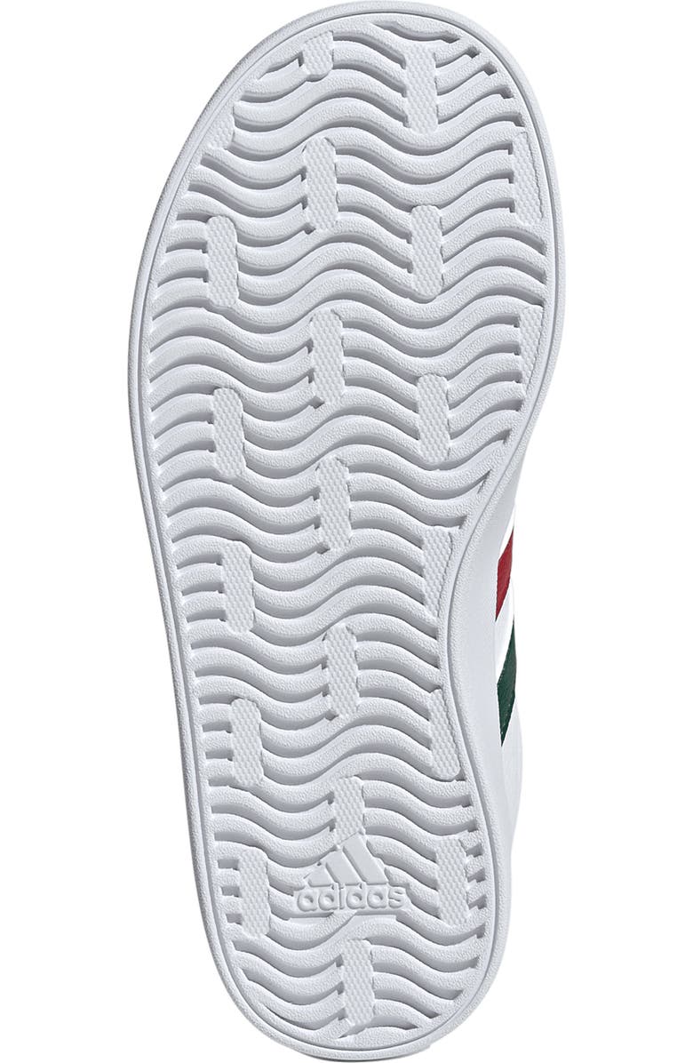 adidas Kids' VL Court 3.0 Sneaker, Alternate, color, White/ Dark Green/ Red