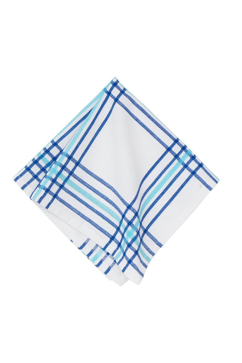 River Run Cloth Napkin 18" x 18", Main, color, Blue