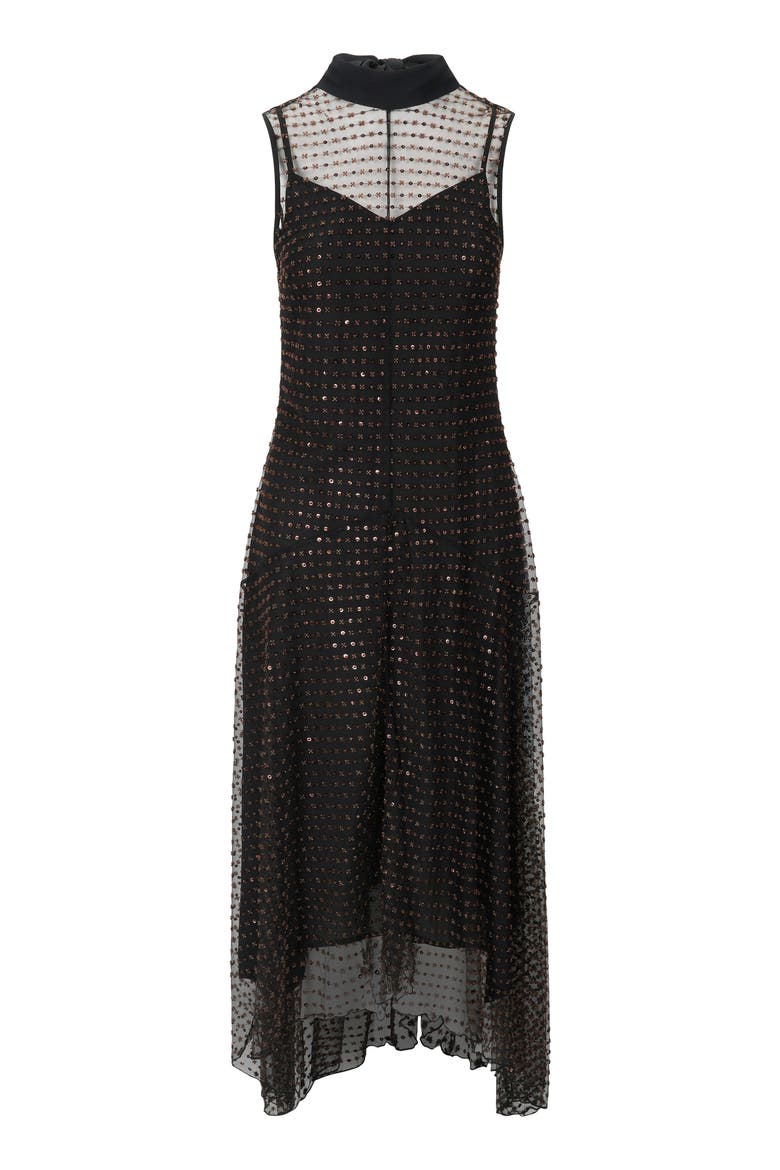 Auden Sequin Sleeveless Midi Dress, Alternate, color, GOOD NIGHT