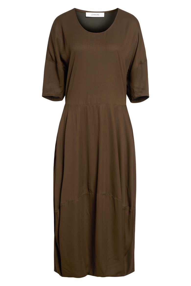 Balloon Midi Dress, Alternate, color, BRONZE