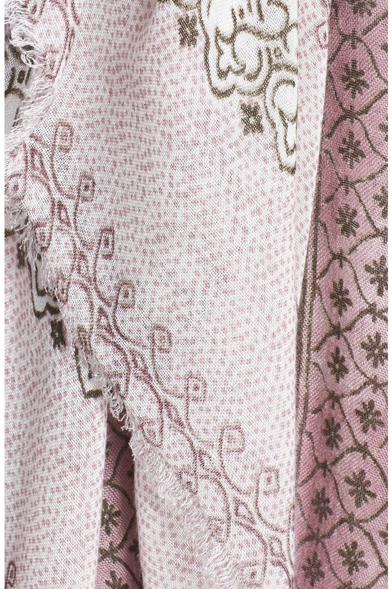 'Seaside Stripe' Scarf, Alternate, color, OLIVE CREAM