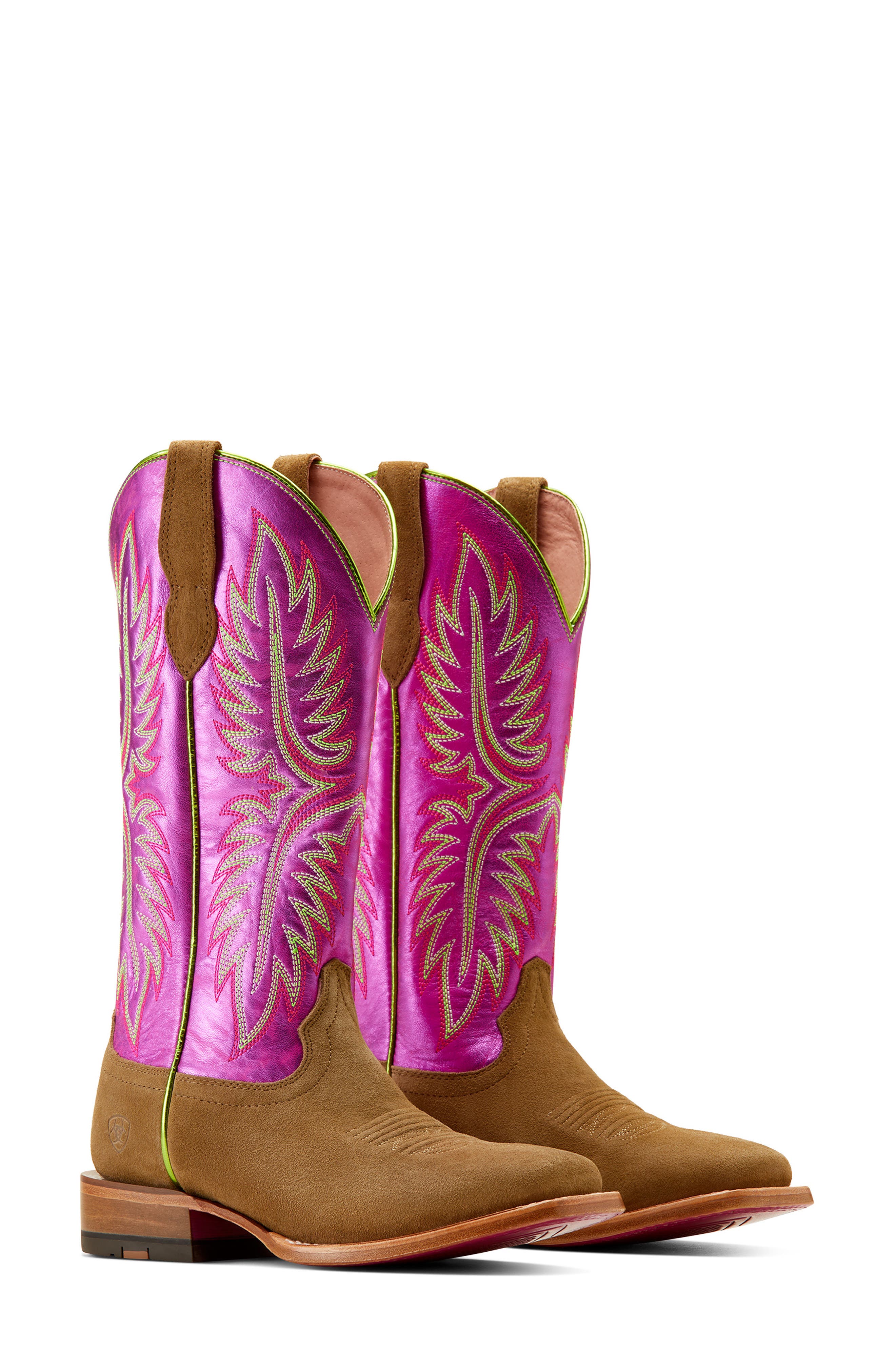 Ariat Frontier Calamity Jane Western Boot, Alternate, color, Dijon Roughout