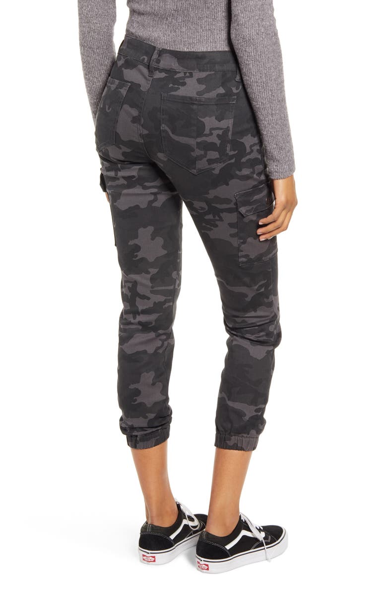 Prosperity Denim Camo Zip Pocket Denim Joggers, Alternate, color, 