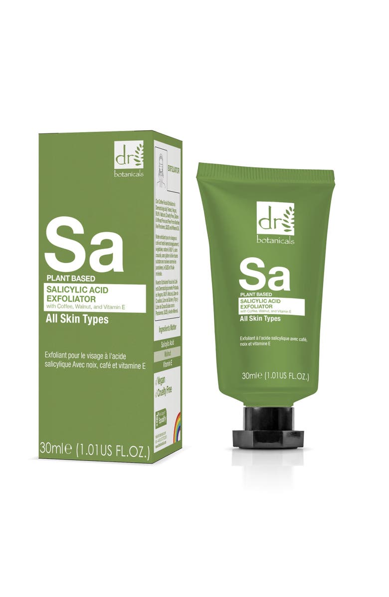 DR BOTANICALS Salicylic Acid Exfoliator with Coffee, Walnut 
Vitamin E 30ml, Alternate, color, 