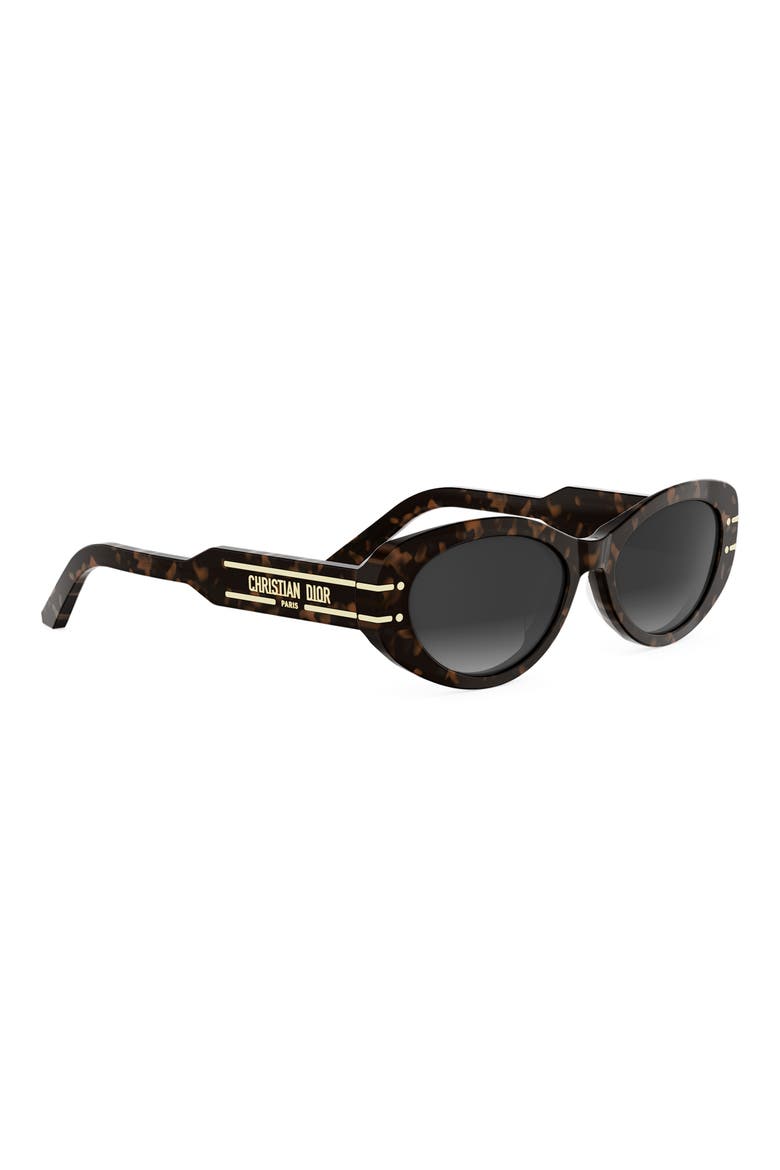 'DiorSignature B8U Butterfly Sunglasses, Alternate, color, DARK HAVANA / GRADIENT SMOKE