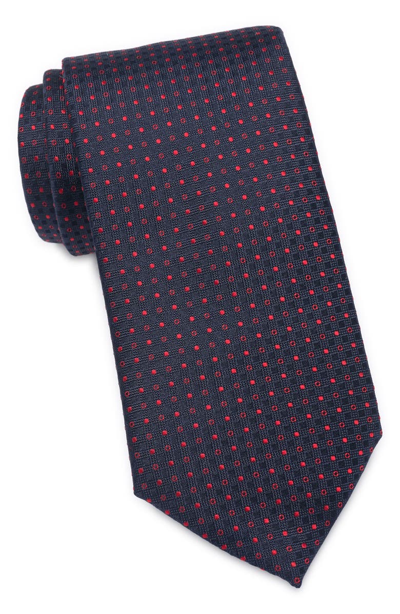 BOSS HUGO BOSS Dot Print Woven Tie, Main, color,