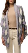 SAACHI Argyle Eyelash Knit Cardigan