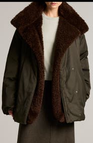 Vince Faux Fur Lined Puffer Coat