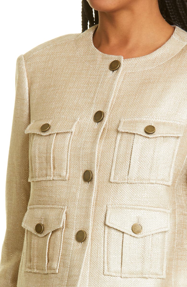 Ted Baker London Trisca Boxy Cargo Crop Jacket, Alternate, color, 