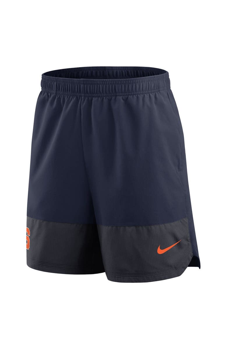 Nike Men's Nike Navy Syracuse Orange 2025 Sideline Performance Shorts, Alternate, color,