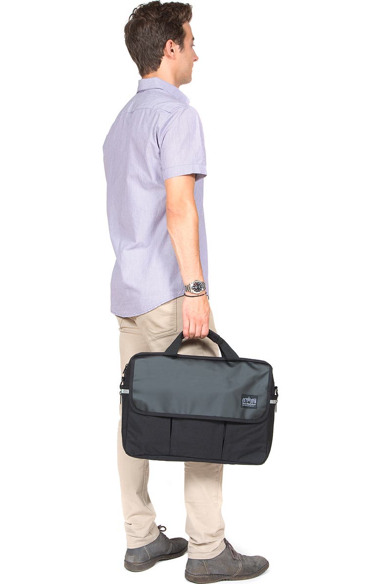 Manhattan Portage Webb Convertible Briefcase, Alternate, color, Black