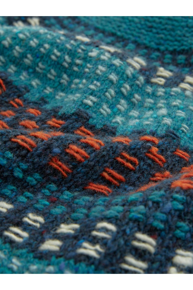 Float Stitch Yoke Donegal Sweater, Alternate, color, ICELANDIC BLUE