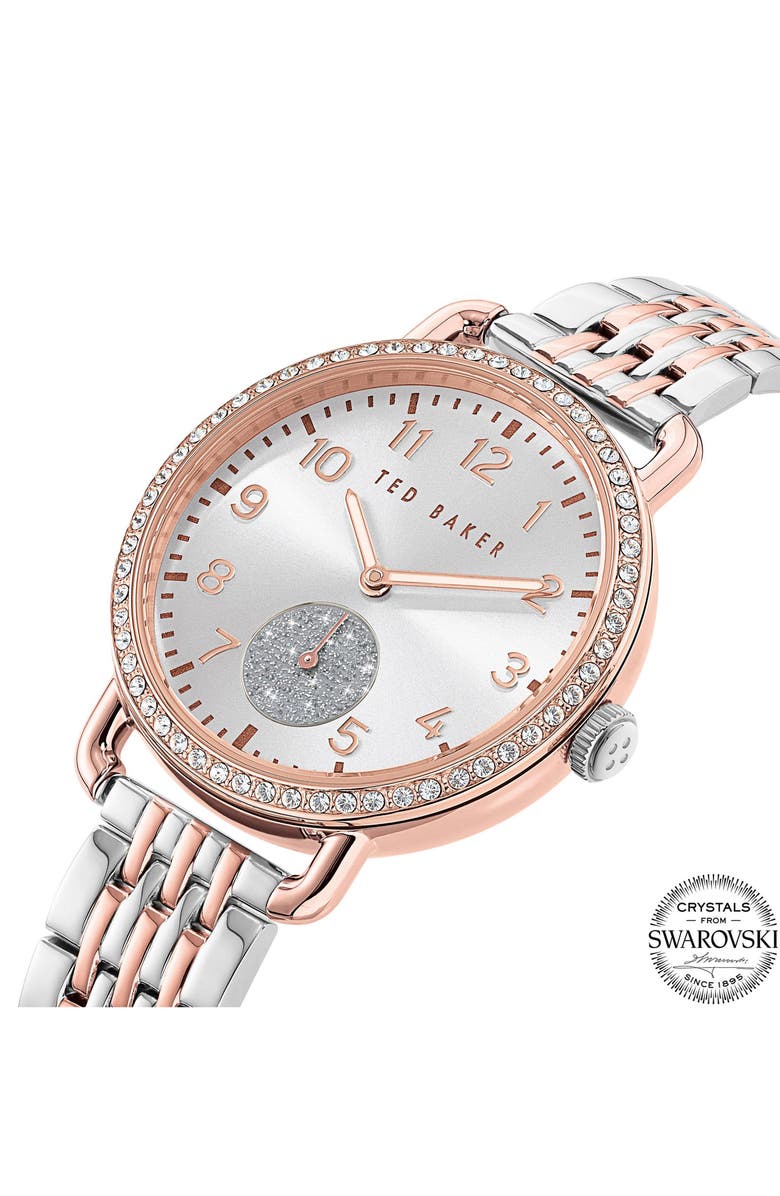 Ted Baker Quartz Bracelet Watch, 34mm, Alternate, color, 