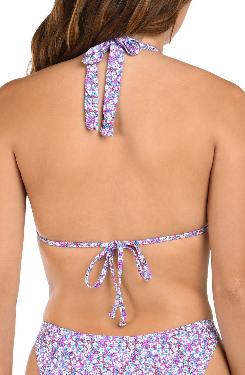 Citrus Flora Convertible Halter Bikini Top, Alternate, color,