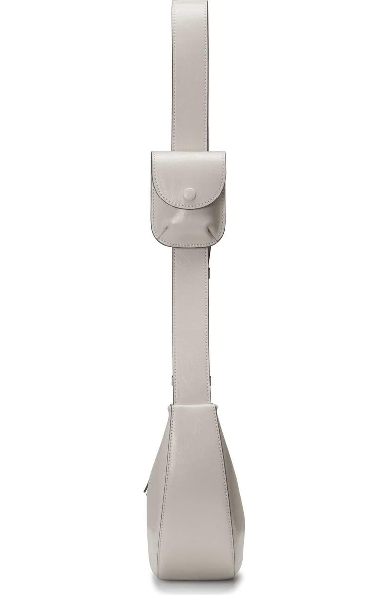 Oryany Rookie Crescent Crackled Leather Crossbody Bag, Alternate, color, Mist