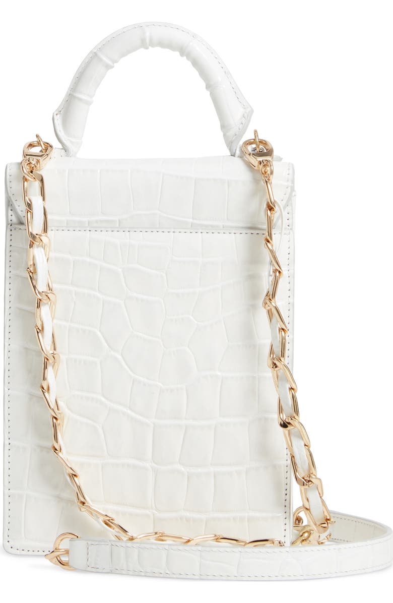 Rachel Parcell Mini Top Handle Leather Bag, Alternate, color,