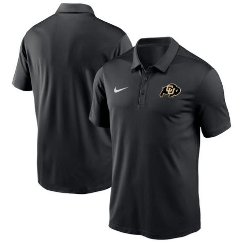 Men's Nike Black Colorado Buffaloes Victory Solid Performance Polo