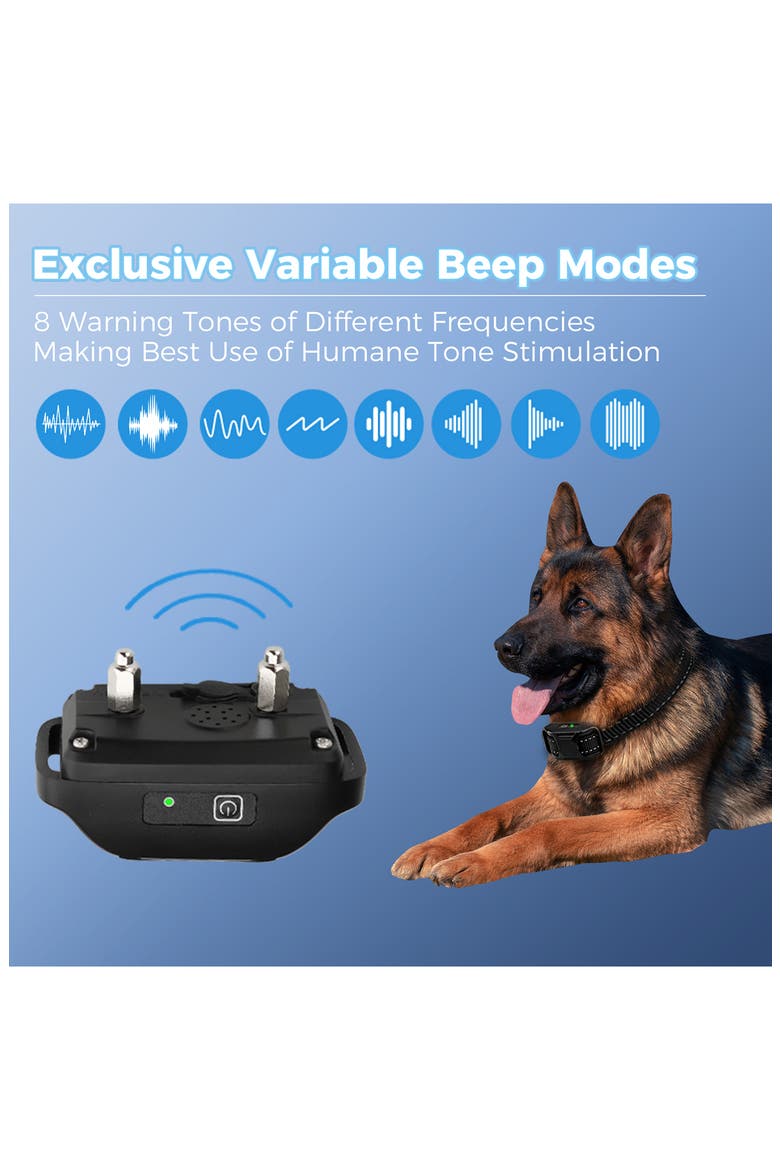 Ranger 1-to-2 Dog 650-Yard Range 16-Level Vibration and Sound Training Dog Collar, Alternate, color, BLUE