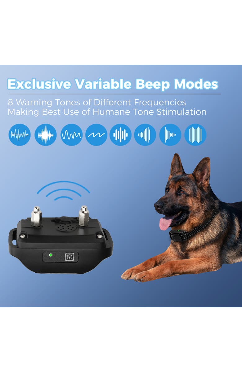 PET LIFE Ranger 1-to-2 Dog 650-Yard Range 16-Level Vibration and Sound Training Dog Collar, Alternate, color, Blue