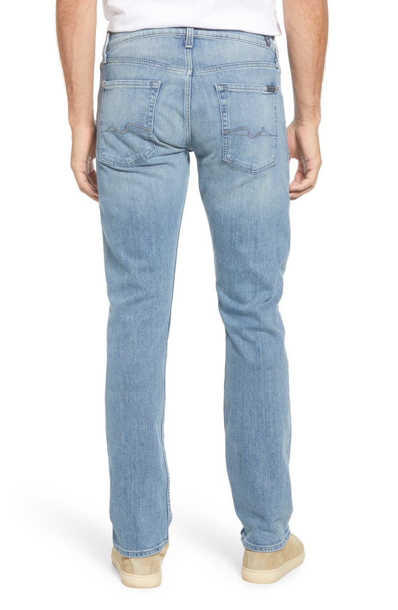 7 For All Mankind <sup>®</sup> Luxe Performance Slim Straight Leg Jeans, Alternate, color,