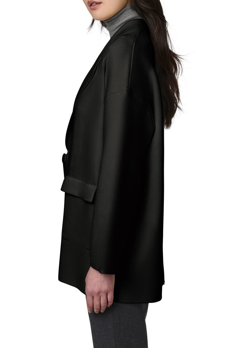 Oversize Ponte Knit Blazer, Alternate, color, BLACK
