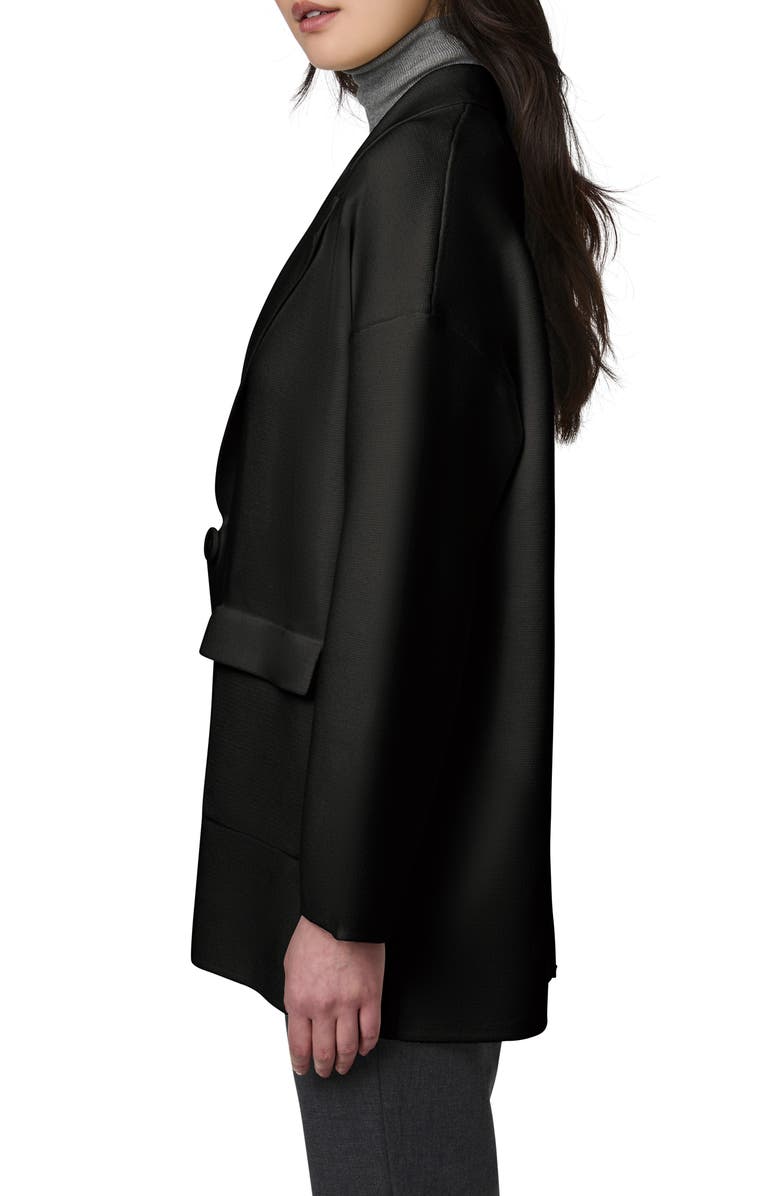 Bernardo Oversize Ponte Knit Blazer, Alternate, color, Black
