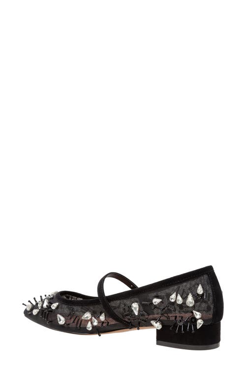 Linea Paolo Maison Embellished Mary Jane Flat In Black
