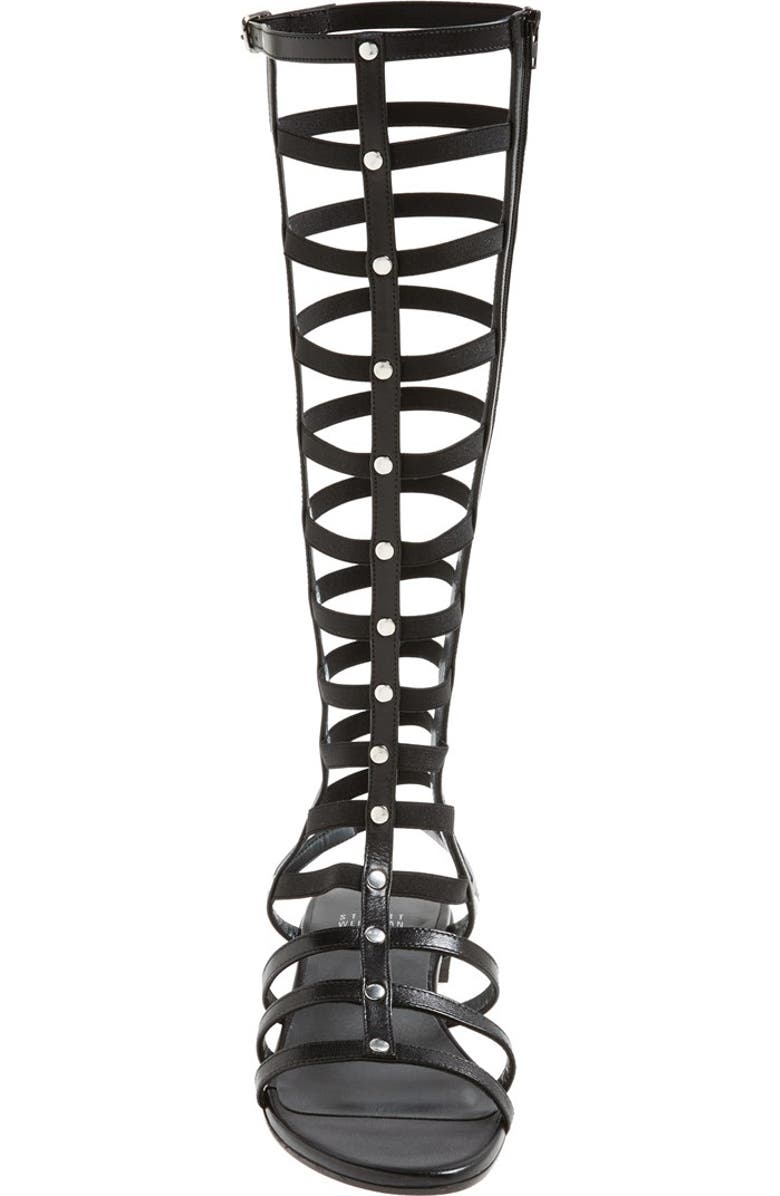 Stuart Weitzman Gladiator Sandal, Alternate, color,