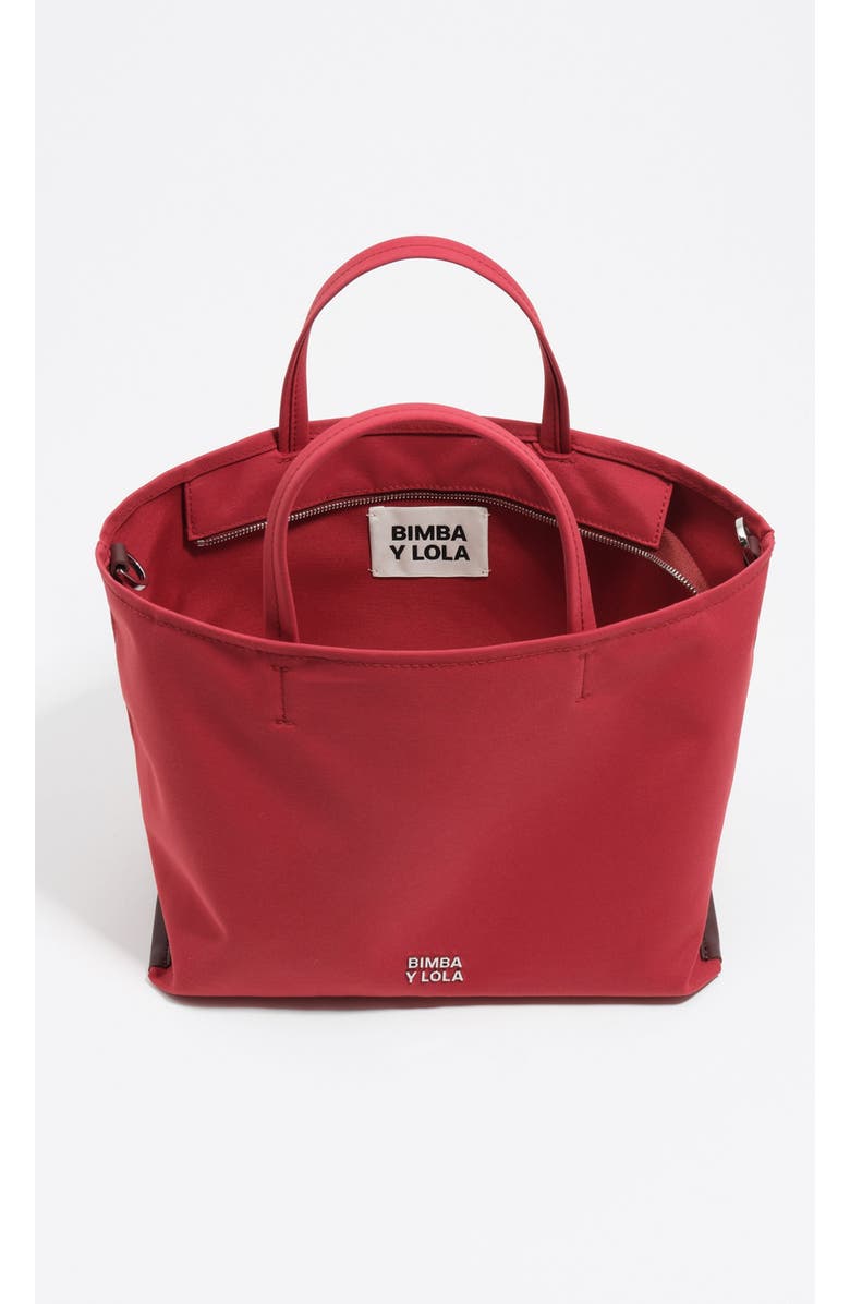 Bimba y Lola Small Nylon Chihuahua Shopper Bag, Alternate, color, Dark Red