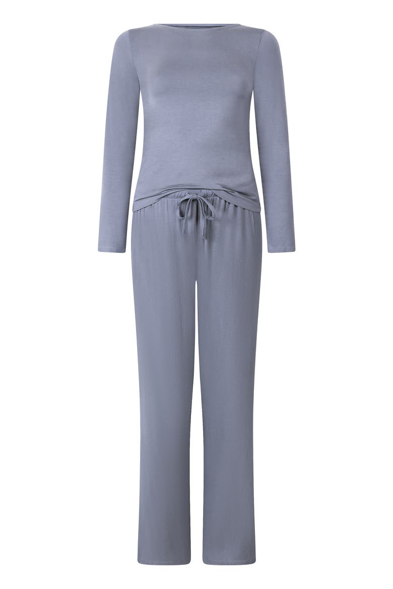 Pajama Set, Alternate, color, Blue