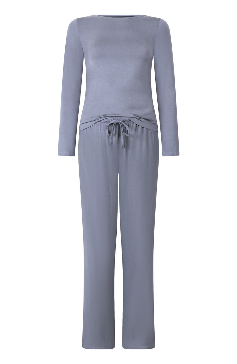 Hunkemöller Pajama Set, Alternate, color, Blue