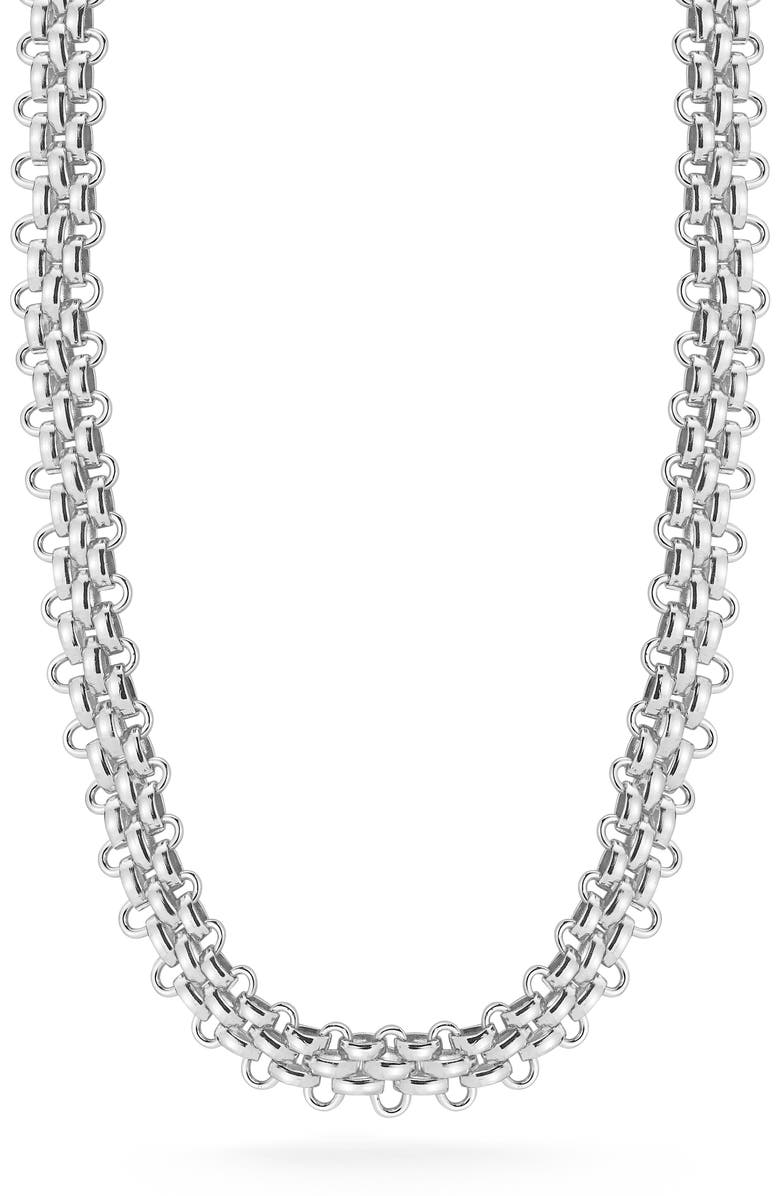 SPHERA MILANO Chain Necklace, Main, color, Silver