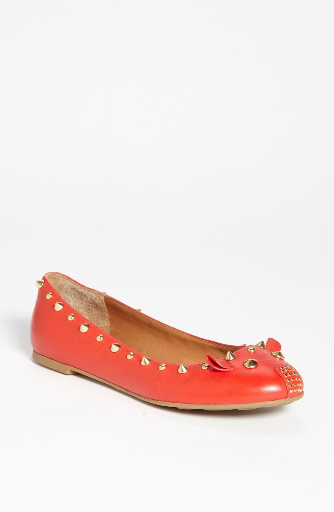 MARC BY MARC JACOBS 'Mouse' Ballerina Flat, Main, color, RED