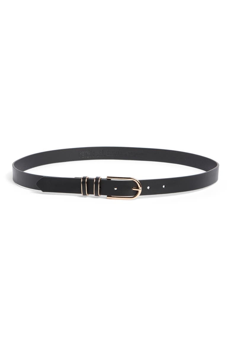 Double Keeper Belt, Main, color, BLACK
